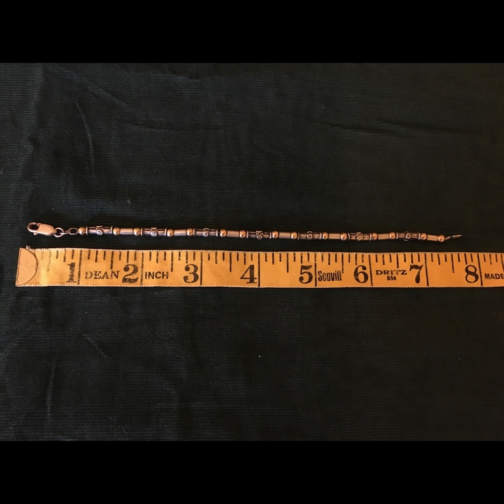 Bracelet  71/2 inch two tone